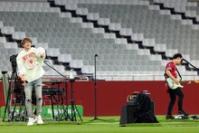 めいちゃん無料配信ライブ「『ファンファーレ！』inノエビアスタジアム神戸」より。（撮影：WISH 五十嵐和則）