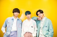 左から飯島颯、田中洸希、池田彪馬。