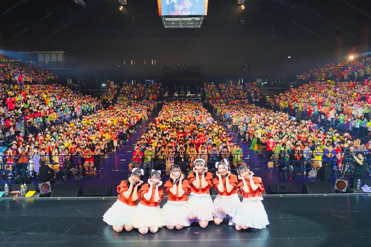 超ときめき♡宣伝部「ときめき♡夏の晴れ舞台2022」で撮影された集合写真。