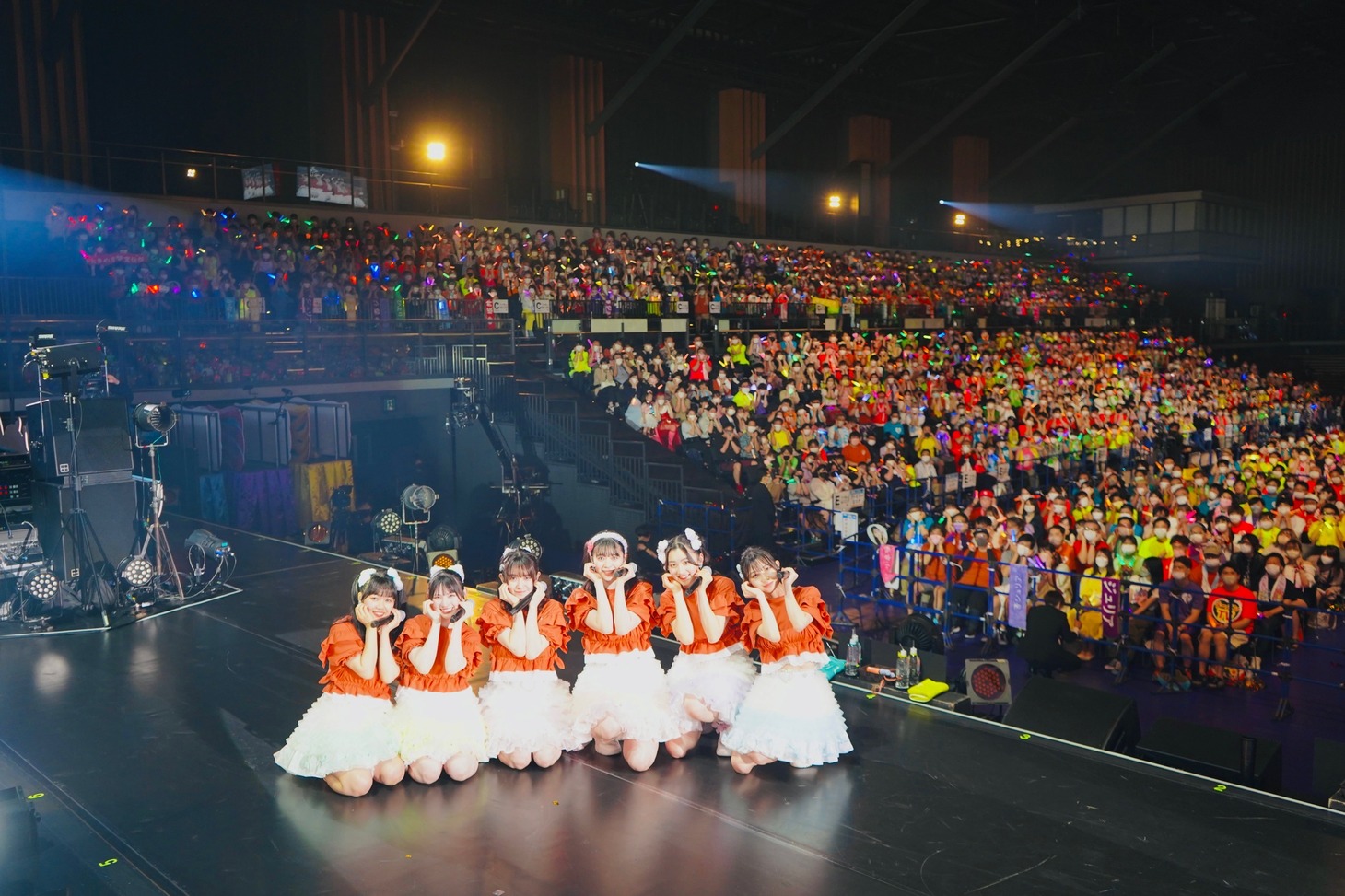 超ときめき♡宣伝部「ときめき♡夏の晴れ舞台2022」で撮影された集合写真。