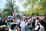 「りんご音楽祭」りんごステージの様子。
