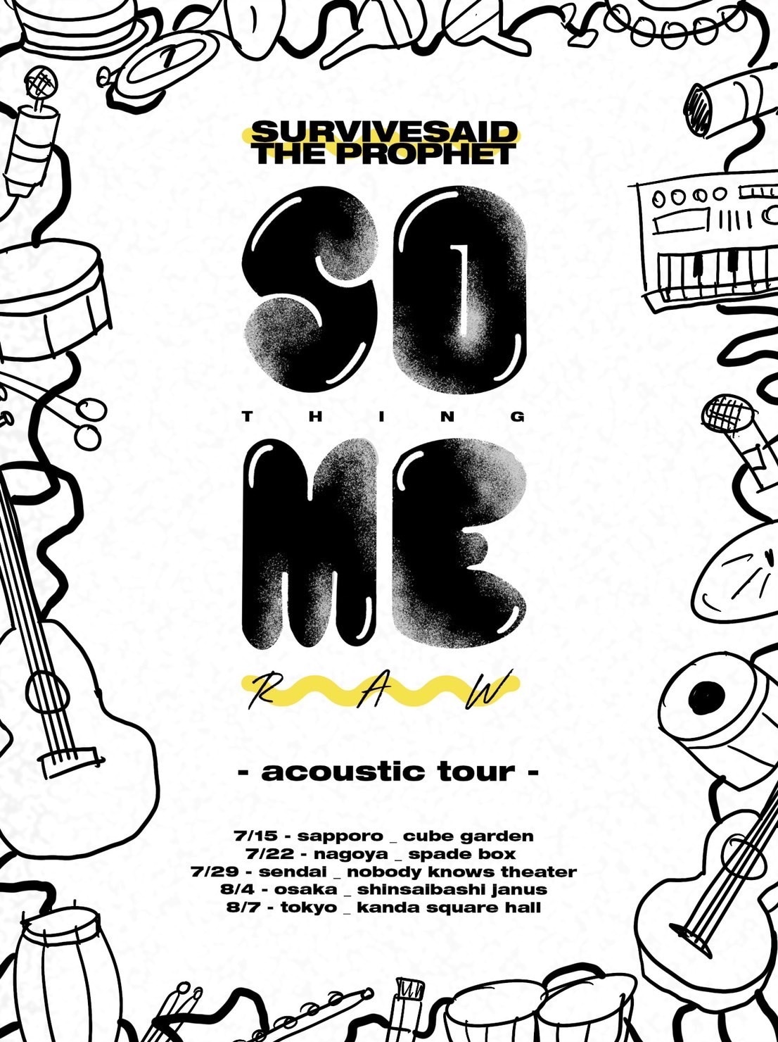 Survive Said The Prophet「something RAW -acoustic tour-」キービジュアル