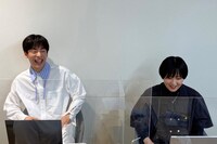 オンライン会見の様子。（写真提供：NHK）