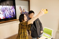 のっちさんの自撮りで記念撮影。