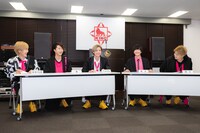 オンライン記者会見の様子。