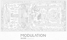 植松伸夫「Modulation - FINAL FANTASY Arrangement Album」ジャケットイラスト