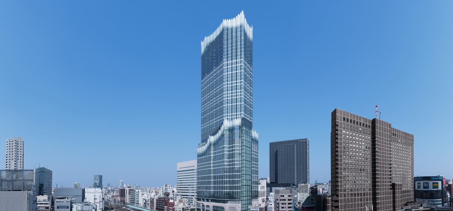 東急歌舞伎町タワー周辺のパノラマイメージ。