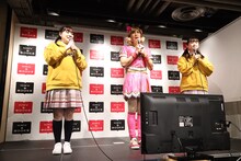 左から丸山礼、ゴリエ、桜井美里。