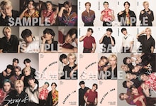 Stray Kidsの両面フォトカードのサンプル画像。