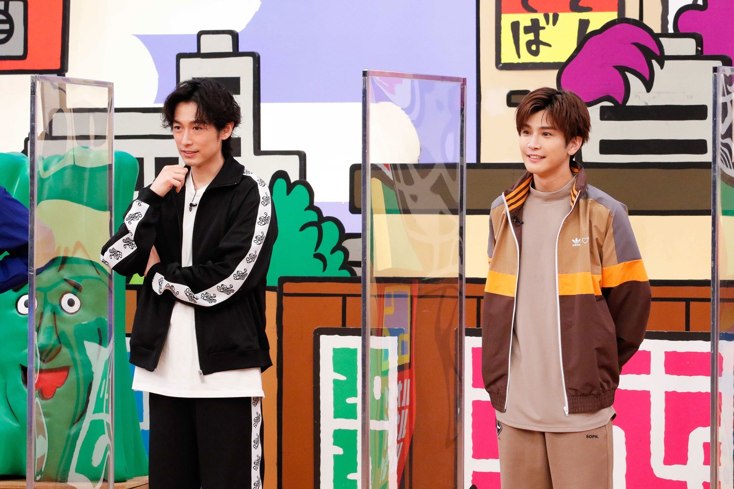 ディーン・フジオカと岩田剛典（EXILE、三代目 J SOUL BROTHERS from EXILE TRIBE）。(c)フジテレビ