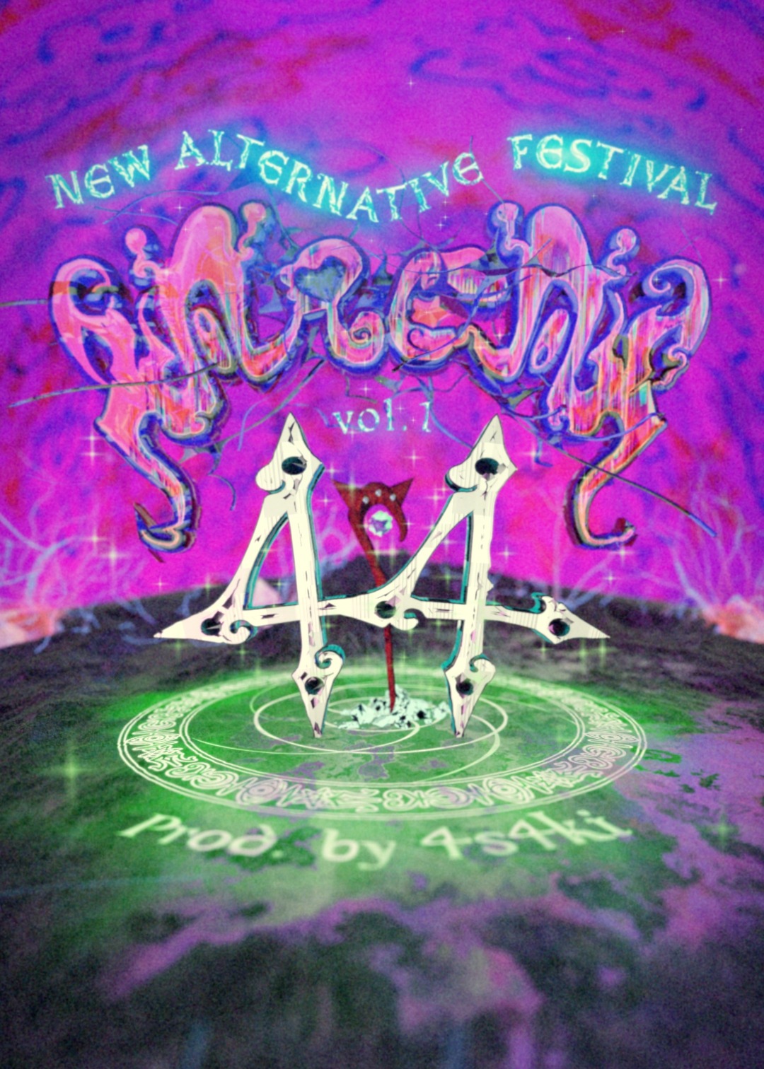 「NEW ALTERNATIVE FESTIVAL“AREA 44 vol.1” prod. by 4s4ki」告知ビジュアル