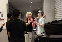 終演後のブリーフ＆トランクス。（撮影：石塚康之）