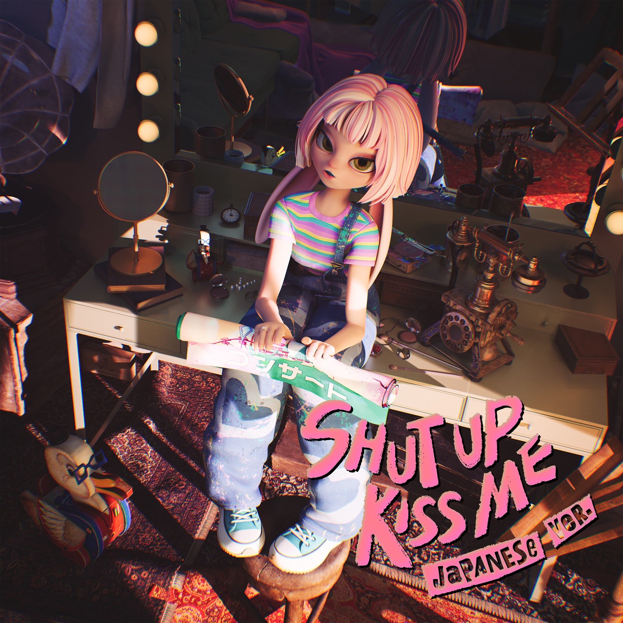 APOKI「Shut Up Kiss Me（Feat. Lil Cherry）Japanese version」配信ジャケット