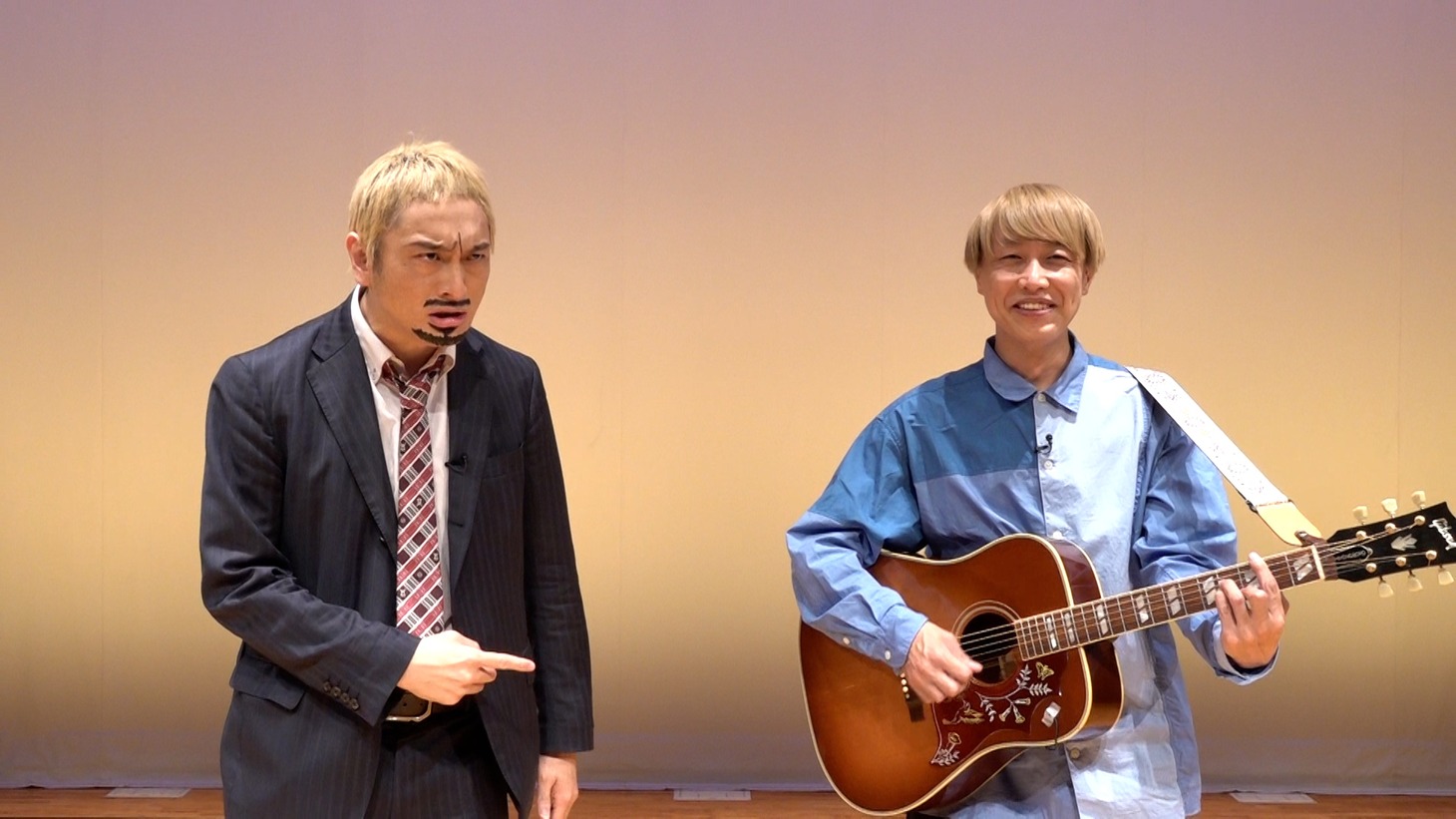 「祝R-1グランプリ優勝！お見送り芸人しんいちのコラボ・ザ・ベストテン～一夜限りの大音楽祭!?～」より。（写真提供：関西テレビ）