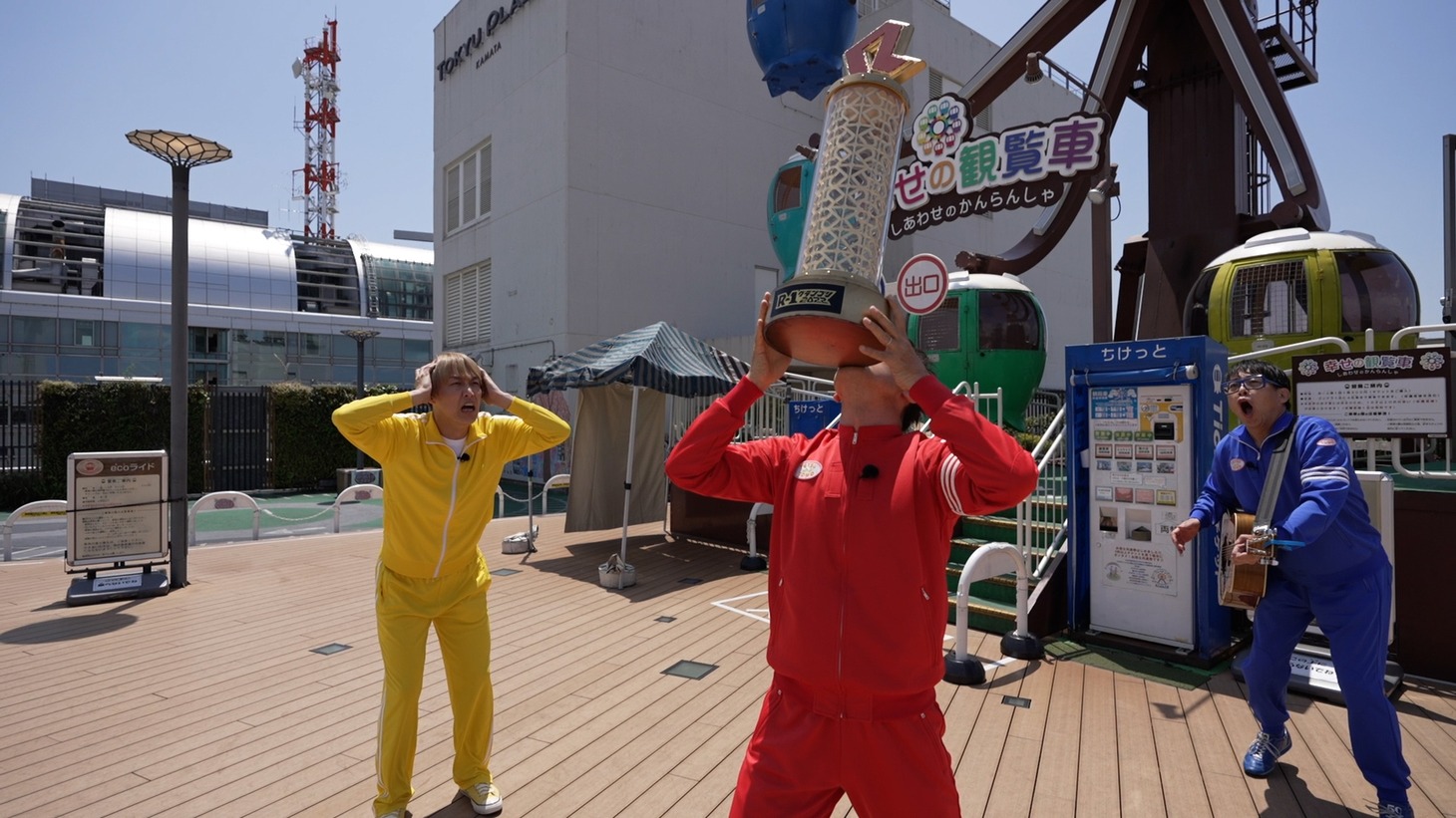 「祝R-1グランプリ優勝！お見送り芸人しんいちのコラボ・ザ・ベストテン～一夜限りの大音楽祭!?～」より。（写真提供：関西テレビ）