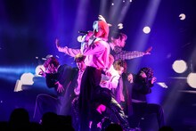 JO1 2ndアルバム発売記念ショーケースイベント「PARTY With Us」の様子。(c)LAPONE ENTERTAINMENT