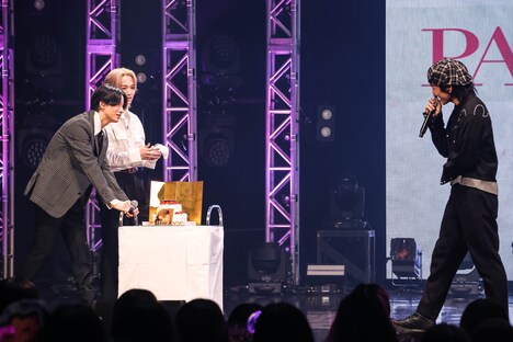 JO1 2ndアルバム発売記念ショーケースイベント「PARTY With Us」の様子。(c)LAPONE ENTERTAINMENT