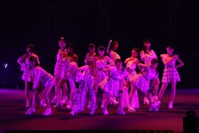 「モーニング娘。'22 CONCERT TOUR ～Never Been Better！～ 森戸知沙希卒業スペシャル」の様子。