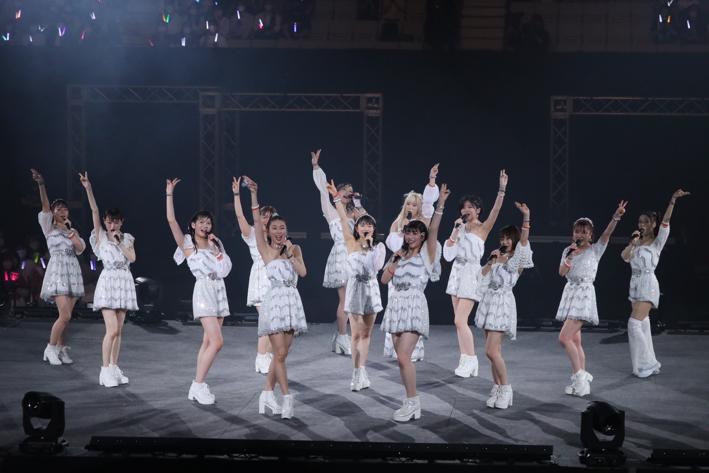 「モーニング娘。'22 CONCERT TOUR ～Never Been Better！～ 森戸知沙希卒業スペシャル」の様子。