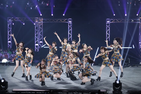 「モーニング娘。'22 CONCERT TOUR ～Never Been Better！～ 森戸知沙希卒業スペシャル」の様子。