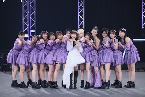 「モーニング娘。'22 CONCERT TOUR ～Never Been Better！～ 森戸知沙希卒業スペシャル」の様子。