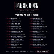 「ONE OK ROCK NORTH AMERICA 2022」日程告知用ビジュアル