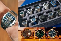 「GOETHE」8月号より「ビジネス魂に火をつける高級腕時計のシゲキ」のページ。