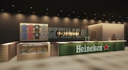 GORILLA HALL OSAKAの2階バーカウンターのイメージ。
