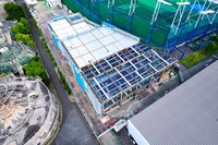 建設中のGORILLA HALL OSAKA。