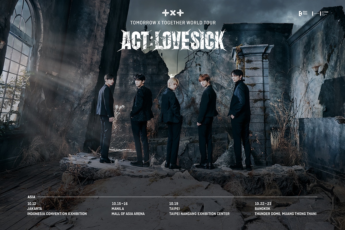 「TOMORROW X TOGETHER WORLD TOUR ＜ACT : LOVE SICK＞ IN ASIA」告知画像
