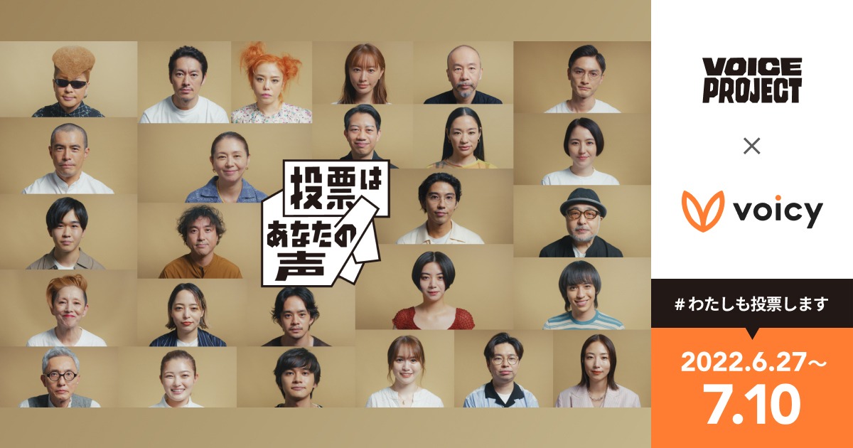 「投票はあなたの声」ビジュアル