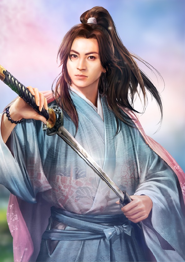 「信長の野望・新生」に登場するオリジナル武将・氷川きよし (c)コーエーテクモゲームス All rights reserved.