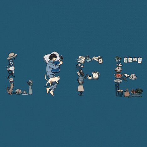 ツチヤカレン「ライフ」配信ジャケット