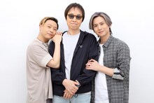 左から堂本剛、吉田拓郎、堂本光一。(c)フジテレビ