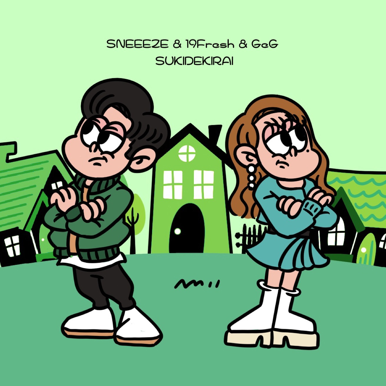 SNEEEZE, 19Fresh, GeG「SUKIDEKIRAI」ジャケット
