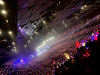 ももいろクローバーZ「MOMOIRO CLOVER Z 6th ALBUM TOUR “祝典”」ファイナル公演の様子。