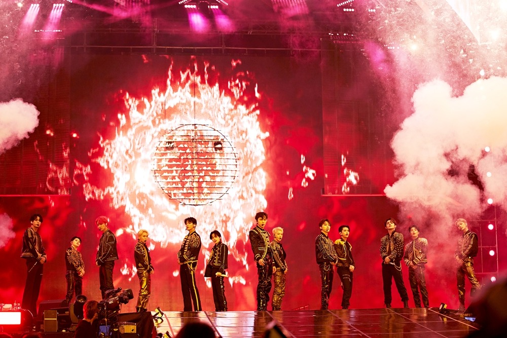 「SEVENTEEN WORLD TOUR [BE THE SUN] - SEOUL」の様子。(c)PLEDIS Entertainment