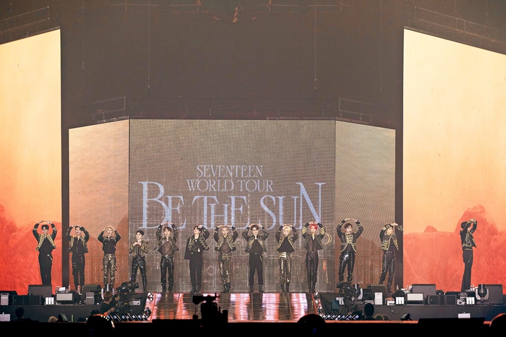 「SEVENTEEN WORLD TOUR [BE THE SUN] - SEOUL」の様子。(c)PLEDIS Entertainment