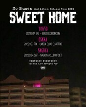 「No Buses 3rd Album Release Tour 2022 "Sweet Home"」告知ビジュアル