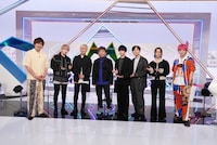 松浦勝人会長、Da-iCE、EXIT。(c)日本テレビ