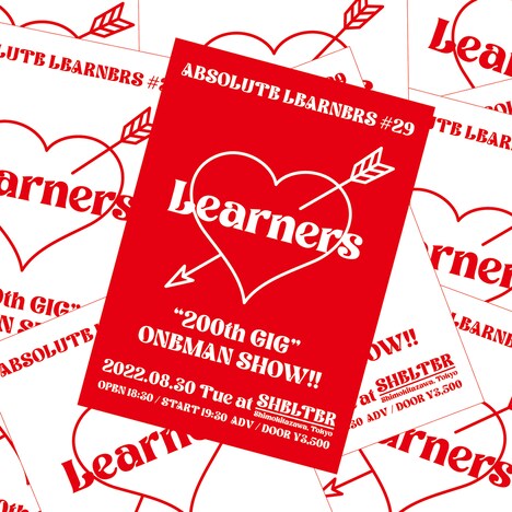 「ABSOLUTE LEARNERS #29 LEARNERS 200th GIG ONEMAN SHOW」ビジュアル