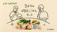 「わたしに未来にムリなくいいこと。『3日分の時短ごはんセット篇』」より。