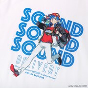 初音ミク SOUND DELIVERY イラストTシャツ KAITO（ホワイト）