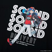 初音ミク SOUND DELIVERY イラストTシャツ KAITO（ブラック）