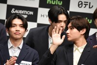 「&AUDITION - The Howling -」の記者発表会の様子。