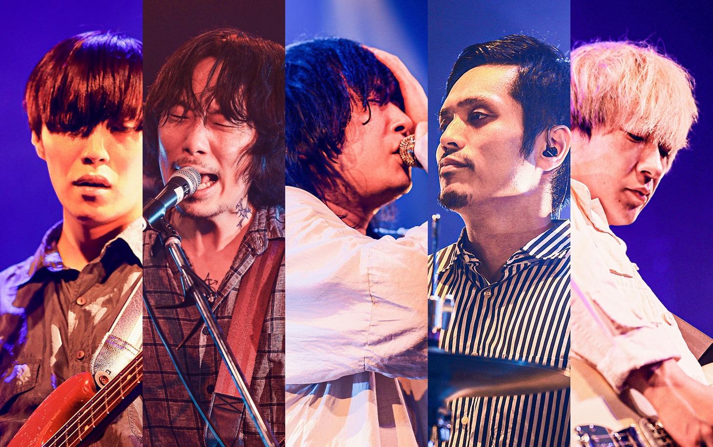 GOOD ON THE REEL。右から2番目が高橋誠（Dr）。