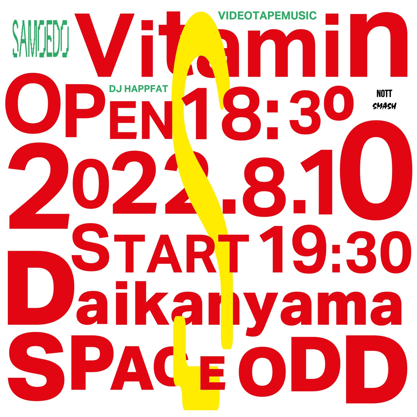 「SAMOEDO 1st Album Release Party "Vitamin S"」ビジュアル