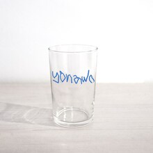 yonawo「yugi」楽曲シェアキャンペーンでプレゼントされるオリジナルグラス。