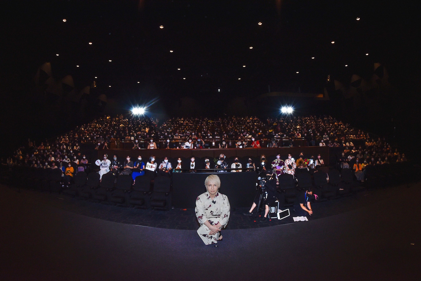 「HYDE 20th Anniversary ROENTGEN Concert 2021」先行上映イベントの模様。（Photo by Kayoko Yamamoto）