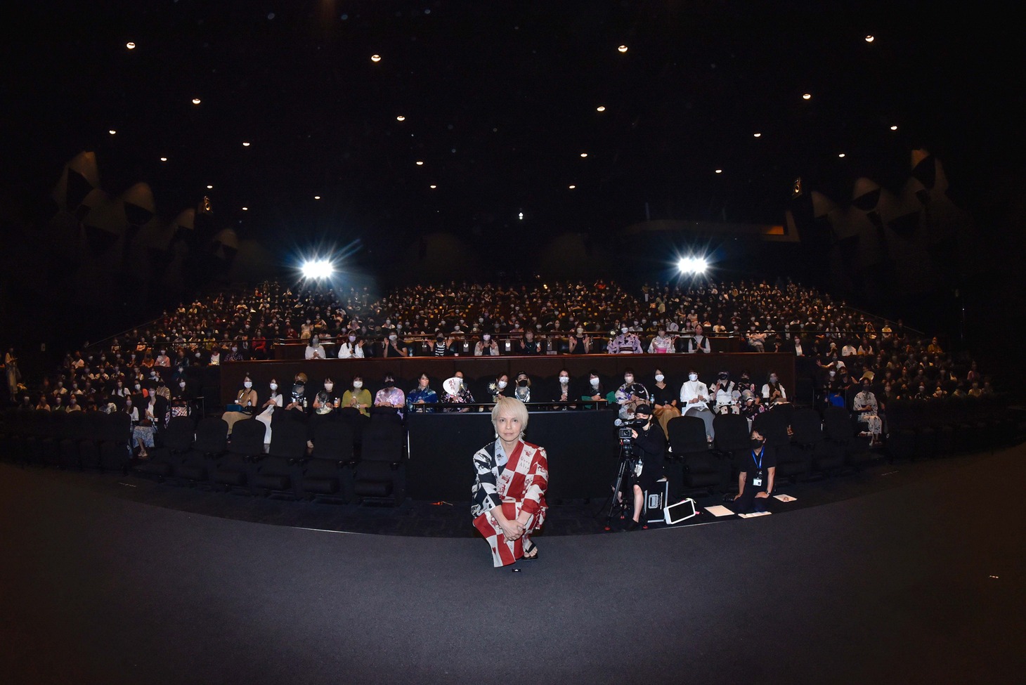 「HYDE 20th Anniversary ROENTGEN Concert 2021」先行上映イベントの模様。（Photo by Kayoko Yamamoto）